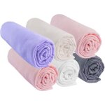 Drap housse b�b� - easy dort - candy - 60x120 cm - 100% coton - lot de 6