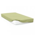 Drap housse b�b� en jersey vert 60x120 cm