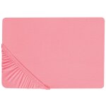 Drap housse janbu coton corail