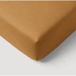 Drap housse - p'tit dodo - 70 x 140 cm - jersey - caramel