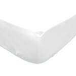 Drap housse uni 160x200 cm zzz blanc