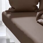 Drap housse uni 90x190 cm zzz chocolat