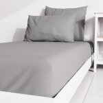 Drap housse uni 90x190 cm zzz gris