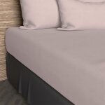 Drap housse uni en coton 160x200 cm jersey rose, par soleil d'ocre