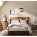 Drap housse uni en flanelle de coton, frisson