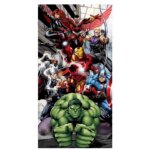 Drap de plage avengers 70 x 140 cm (taille taille unique, couleur bleu)