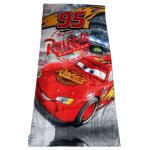 Drap de plage cars disney team mcqueen 95 gris 70 x 140 cm (taille taille unique, couleur gris)