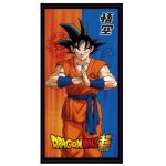 Drap de plage dragon ball super - son goku - 70 x 140 cm (taille taille unique, couleur orange)