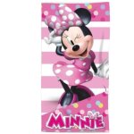 Drap de plage enfant minnie - serviette disney - 70 x 140 cm (taille 70 x 140 cm, couleur rose)