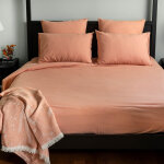 Drap plat en coton lav� cap ferret