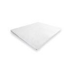 Drap plat en polycoton 280x300 cm percale blanc, par soleil d'ocre