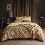 Drap plat en satin de coton vert 270 x 300 cm