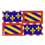 Drapeau bourgogne en60x90cm en polyester