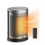 Dreo atom 318, chauffage soufflant c�ramique ptc, 1500 w, �conome en �nergie, chaleur instantan�e 2 s, ...