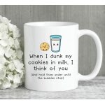 Dunk my biscuit in milk cup tasse amusante pour petite amie, tasse pour petit ami, tasse a caf�, tasse ...