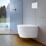 Duravit sensowash� starck f lite compact set complet wc lavant pour montage mural, avec abattant, 650001012004 ...
