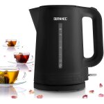 Duronic ek17 bk bouilloire lectrique de 2200w design moderne 1, 7 l chauffe rapidement noir base  360 ...