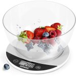 Duronic ks3000 balance de cuisine capacit� de 5 kg bol de 2l inclus affichage digital fonction d'ajout ...