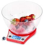 Duronic ks6000 rd balance de cuisine rouge capacité 5 kg large ecran rétroéclairé bol de 2 l inclus fonction ... Duronic ks6000 rd balance de cuisine rouge capacité 5 kg large ecran rétroéclairé bol de 2 l inclus fonction ...