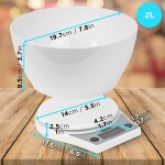 Duronic ks6000 wh / wh balance de cuisine blanche capacité de 5 kg large ecran rétroéclairé bol blanc ... Duronic ks6000 wh / wh balance de cuisine blanche capacité de 5 kg large ecran rétroéclairé bol blanc ...