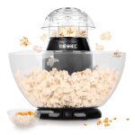 Duronic pop50 bk appareil  popcorn - capacit de 50 gr avec bol dmontable - cuisson lectrique  air ...