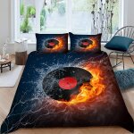 Eau feu housse de couette x imprim�� d abstrait parure de lit personnes ado fille enfants microfibre ...