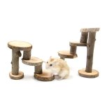 Echelle pour cage en bois naturel, jouet d'escalade pour souris, gerbille, rongeur, petits animaux, jouets ... Echelle pour cage en bois naturel, jouet d'escalade pour souris, gerbille, rongeur, petits animaux, jouets ...