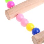 Echelles d'escalade pour perroquets, jouets pour oiseaux, balles color�es suspendues avec bois naturel ...