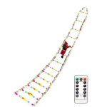 Echelle lumineuse led avec p�re no�l 3 m 338 led 8 modes minuterie fonction m�moire usb rouge