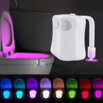 Eclairage automatique toilettes, lampe pour cuvette wc, veilleuse wc led, d�tecteur de pr�sence, de mouvement, ...