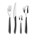 Eclat geo noir & blanc - m�nag�re 24 pi�ces