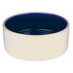 Ecuelle cramique - 1 l / Ø 18 cm, crme / bleu