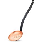 Ecumoire nature&saveurs cuivre manche fer plat Ecumoire nature&saveurs cuivre manche fer plat