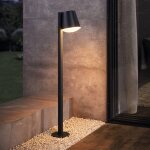 Eglo connect caldiero - c borne lumineuse led noire