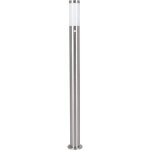 Eglo helsinki - 1 grande borne d'�clairage ext�rieur avec capteur de mouvement pir en acier inoxydable ...