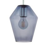 Eglo murmillo - suspension a 1 ampoule au fini chrome poli, verre fum�, e27