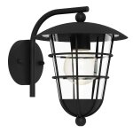 Eglo pulfero - applique murale ext�rieure a 1 ampoule noire ip44, e27