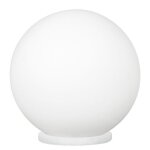Eglo rondo - petite lampe de table globe a 1 lumi�re, blanc, opale, e27