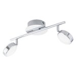 Eglo salto - projecteur led orientable chrome