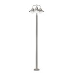 Eglo sidney - lampadaire ext�rieur a 3 ampoules en acier inoxydable ip44, e27