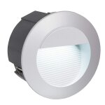 Eglo zimba - led - applique murale ext�rieure encastr�e led argent ip44