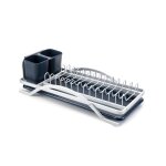 Egouttoir a assiettes et couverts plastic / alu 41x20 cm
