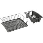 Egouttoir a vaisselle aquatex plus lava noir metaltex