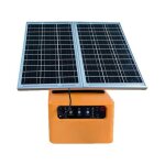 Electrificateur de cl�ture solaire pour elevage batterie 7000mah 1. 5j 20km yonis
