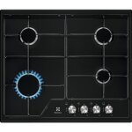 Electrolux plaque de cuisson gaz s�rie 600 slim line 60 cm kgs6424k noir