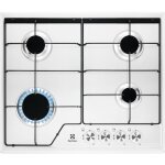 Electrolux plaque de cuisson gaz s�rie 600 slim line 60 cm kgs6424w blanc