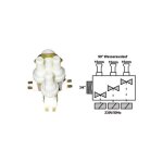 Electrovanne 3 voies 90 diametre 15mm pour lave linge ariston