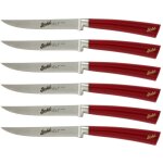 El�gance set 6 couteaux en acier rouge - berkel