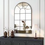 Elemango miroir mural bombé pour fenêtre - 80 x 50 cm - miroir décoratif - miroir de vanité pour salle ... Elemango miroir mural bombé pour fenêtre - 80 x 50 cm - miroir décoratif - miroir de vanité pour salle ...