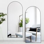 Elemango miroir de sol arqu� de 165 x 60 cm avec support, grand miroir mural � suspendre ou � poser contre ...
